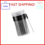 100 Pcs Disposable Mascara Wands, Crystal Eyebrow Spoolies Brush for Eyelash Ext