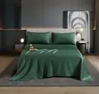 Aulaire 4-pcs Bedsheet & Pillowcase Set. 1500 TC New Cotton.