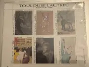 Toulouse Lautrec Vignette Stamps
