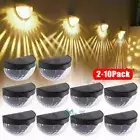 2-10*LED Solar Fence Lights Waterproof Wall Lights for Garden Decorative Lights