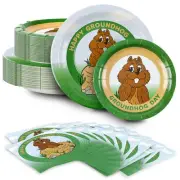 Groundhog Day Party Pack for 24 guests! Includes:24 Heavyweight Dinner Plates