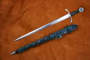 Custom Handmade the Irish Sword of Medieval With Scabbard Best Gift for Him &Her