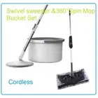 Walter Swivel Sweeper Max Plus New Design *360°Spin Mop Bucket Set 2 Mops
