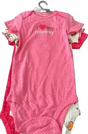 NEW-NWT- BABY GIRL 3(BODYSUITS) ONE-PIECE BY CARTER 24 MONTHS