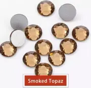 Ss20 1440p Round Smoked Topaz Flat Back Loose Crystal NHF Rhinestone Gem