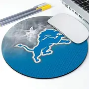 Sports Round Mouse Pad,Non-Slip Rubber Base Mousepad for Computers Laptop Desk,Red Design Gaming Mouse Mat for Football Fans