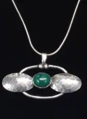 Vintage 80's Silver 925 Rachel Gera Pendent One Of A Kind Signed Modernist Art