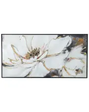A&B Home Blooming Floral Framed Hand-Painted Wall Art