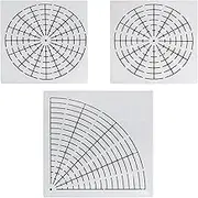 NX Garden 5pcs Mandala Dot Painting Tool Stencils Template Set, 8/12/16 Segment Creative Mandala Stencils Reusable Painting Stencils for DIY Wood, Fabric, Glass, Metal, Walls Art