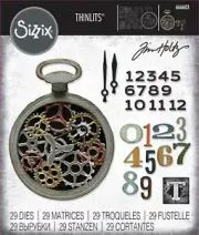 Sizzix Thinlits Dies By Tim Holtz 29/Pkg-Vault Watch Gears 666603