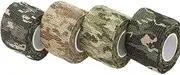 4 Roll Tape Army Camo Wrap Rifle Gun Shooting Hunting Camouflage Stealth Webbing, Outdoor Gear, Stealth Multi-Use, Weather-Resistant Webbing