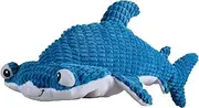 Tender-Tuffs Big Shots - Tough Plush Dog Toys for Large Breeds - Hammerhead Shark