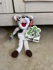 Vintage PETS.COM Beanbag Interview Dog With Microphone and Watch, Mint w/ tags