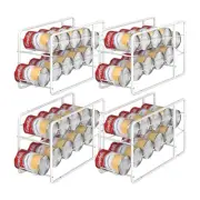 4 Pack Can Dispenser Rack, Stackable Can Storage Organizer Holder for Canned ...