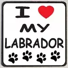 I Love My Labrador Refrigerator Magnet M112