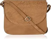 [Ozora] Genuine Leather Shoulder Crossbody Purse For Women with Adjustable Strap, Mobile Pocket & Outside & Inside Zipper