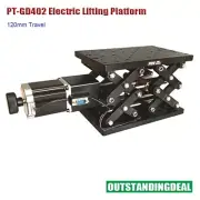 Electric Lifting Platform Z-axis Motorized Lab Jack Sliding Rail 120mm Travel
