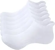 [WEARPEER] 6 Pairs Ankle Socks for Men & Women Breathable Athletic Running Socks Sports no Show Socks Low Cut Socks Men