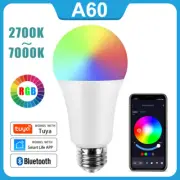 New RGB Tuya Bluetooth Dimmable Timer 9W E26 E27 LED RGB Lamp Dimmable Timer US