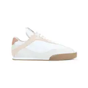 [Chloe] Chloe-Tender Peach Beige Leather Kick Sneakers-Donna 37 IT
