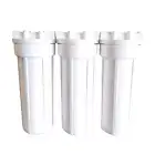 White Filter Housing for Reverse Osmosis 10" x 2.5" Pentek 3Pk Part # 158125