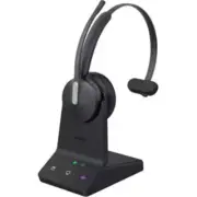Yealink WH64 Mono DECT & Bluetooth Hybrid Wireless Headset with Charging Stand -