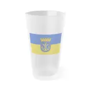 Flag of Solingen Germany - Frosted Pint Glass 16oz