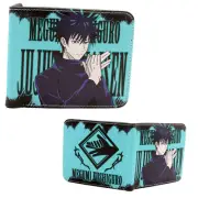 New Megumi Fushiguro JUJUTSU KAISEN BiFold Wallet Credit Card Billfold