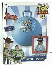 NIB Disney Toy Story 4 Woody Buzz Kids Ball Hopper Bouncing Bouncer Rider Toy