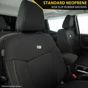 Toyota Hilux 8th Gen 48V V-Active (Cloth Seats) - SR & SR5 GP4 Neoprene 2x Front Row Seat Covers (In Stock)
