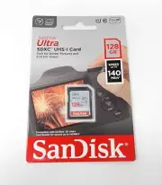 SanDisk 128GB Ultra SDXC UHS-I Memory Card Up to 140MB/s C10 U1 Full HD SD Card
