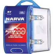 Narva Plus 200 Headlight Globes - H7, 12V 55W, 48396BL2