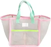 [Generic] Mesh Tote Bag | Waterproof Mesh Pool Bag With Handle,Sandproof Reusable Pouch Handbag Organizer For Travel Summer Pool Swim Cruise Picnic Gym