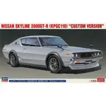 【小人物繪舘】*現貨*HASEGAWA長谷川 日產 SKYLINE 2000GT-R 客製版1/24組裝模型