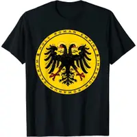 在飛比找蝦皮購物優惠-徽章聖羅馬帝國雙頭鷹t恤