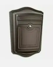 The Maison Key Entry Metal Locking Mailbox Oil Rubbed Bronze Wall Mountable Box