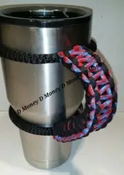 Paracord Handle for 40oz,30oz, or 20ozYeti Ozark & Rtic Dixie & Black