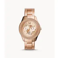 在飛比找松果購物優惠-FOSSIL 美國最受歡迎玫瑰人生晶鑽時尚女性優質腕錶-玫瑰