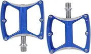 [HANABASS] 1 Pair Aluminum Alloy Bike Pedals Blue Bicycles Pedals Road Cycle Pedal Antiskid Nails