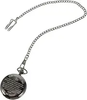 [LIFKOME] Father's Day Pocket Watch Exam Watch Carabiner Watch Chain Pocket Watch Father Pocket Watches for Men Trendy Necklaces Fob Watch Pin Vintage Watch Quartz Movement Watch Metal