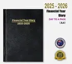 NEW! 2025 - 2026 Financial Year Diary A4 Day to a Page View Planner Organizer