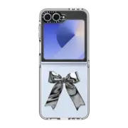 Galaxy Z Flip6 Clear Case Metallic Ribbon