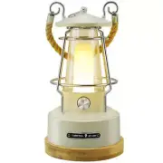 NNETM Vintage Rechargeable Camping Lantern - Dimmable LED, Waterproof Retro Ligh