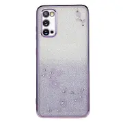 KADEM For Samsung Galaxy S20 5G/4G Gradient Glitter TPU Phone Case Rhinestone Pattern Cover