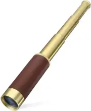 Monocular Telescope for Kids & Adults, Handheld Collapsible Brass Telescope 25X3