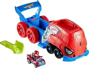 Hot Wheels Toy Car Track Set, RacerVerse Movie Figure Starter, Large Vehicle and Transporter with Die Cast Toy Car (Styles May Vary) JFV69