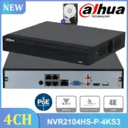 Dahua 4K 4CH PoE NVR Network Video Recorder For Camera System NVR2104HS-P-4KS3