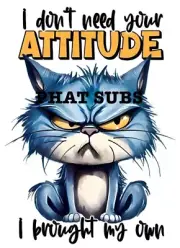 Sublimation Print Don’t Need Your Attitude Ready to Press Heat Transfer