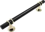 10 Pack Cabinet Pulls Door Handle Black Gold Kitchen Drawer Pulls Cupboard Dresser Handles 128mm/5 Hole Center