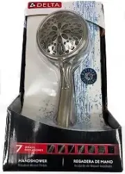 Delta 75701CSN Brushed Nickel 7 Spray Hand Held Shower Head w/Massage Spray
